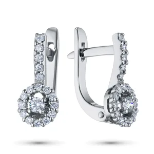 Серьги из белого золота