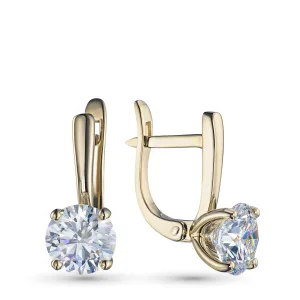 Серьги из желтого золота