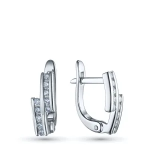 Серьги из белого золота