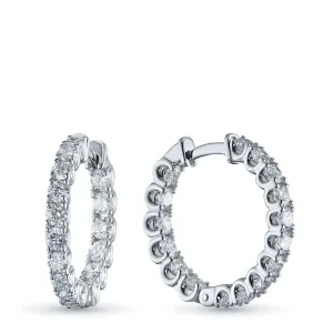 Серьги из белого золота