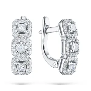 Серьги из белого золота
