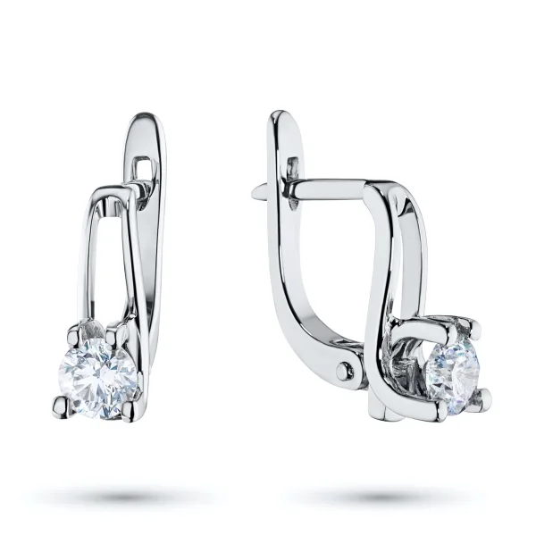 Серьги из белого золота
