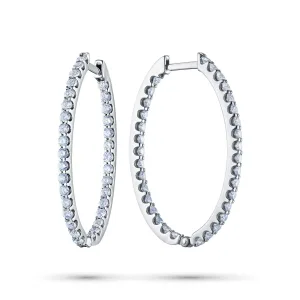 Серьги из белого золота