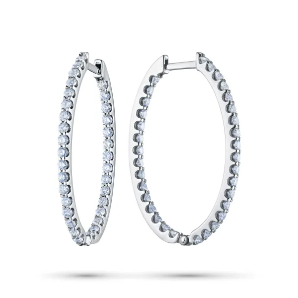 Серьги из белого золота