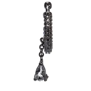 Кафф с кристаллами в форме капли CAVIAR JEWELLERY