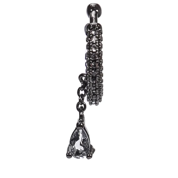 Кафф с кристаллами в форме капли CAVIAR JEWELLERY