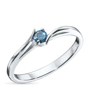 Кольцо из белого золота
