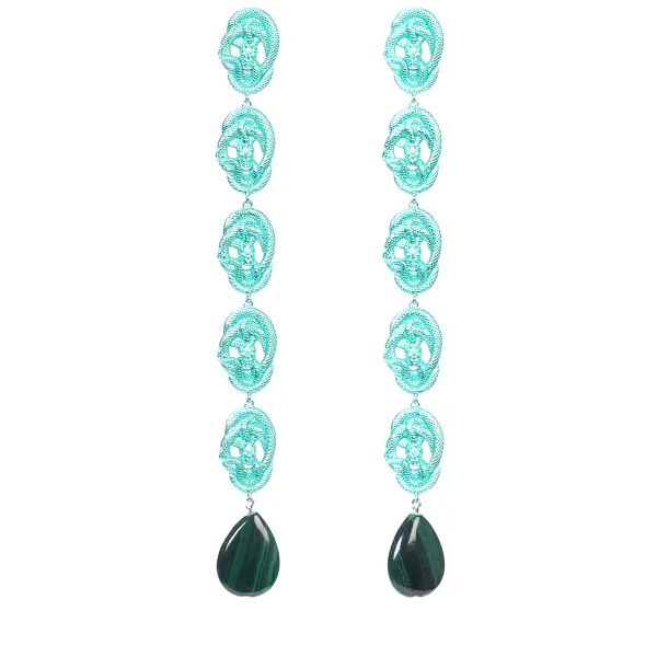 Серьги со змеями CAVIAR JEWELLERY