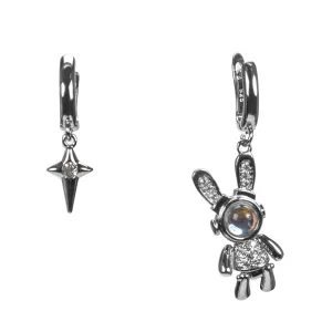 Серьги латунные I LOVE CAMEO