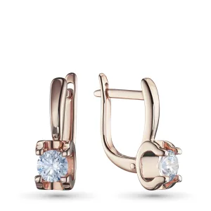 Серьги из красного золота