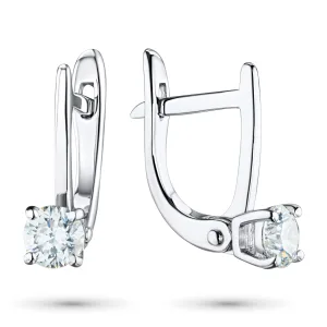 Серьги из белого золота