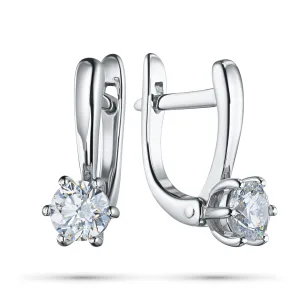 Серьги из белого золота