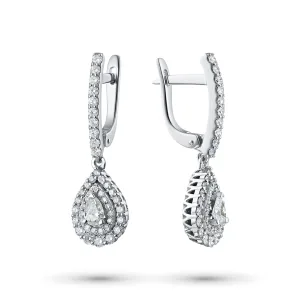 Серьги из белого золота