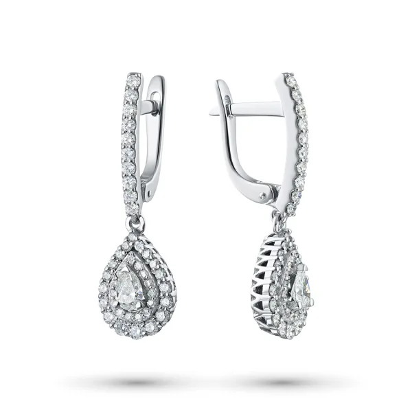 Серьги из белого золота