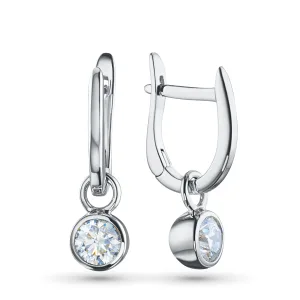 Серьги из белого золота