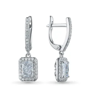 Серьги из белого золота
