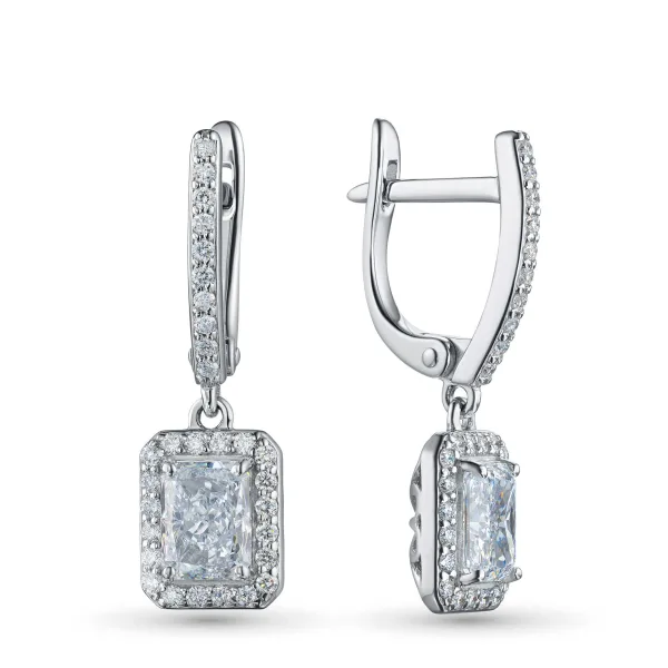 Серьги из белого золота