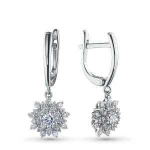 Серьги из белого золота
