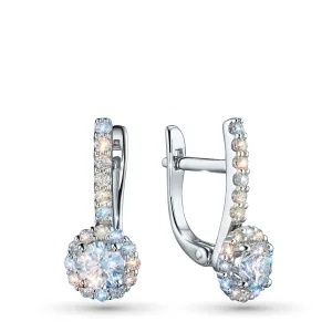 Серьги из белого золота