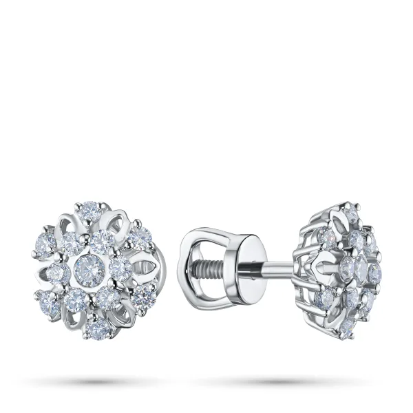 Пусеты из серебра