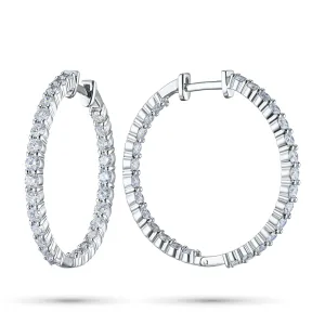 Серьги из белого золота