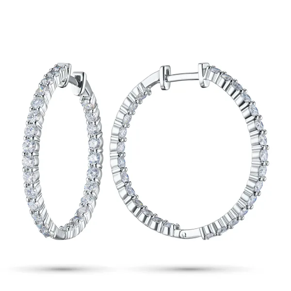 Серьги из белого золота
