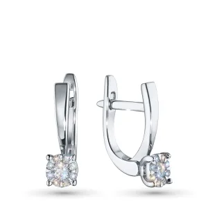 Серьги из белого золота