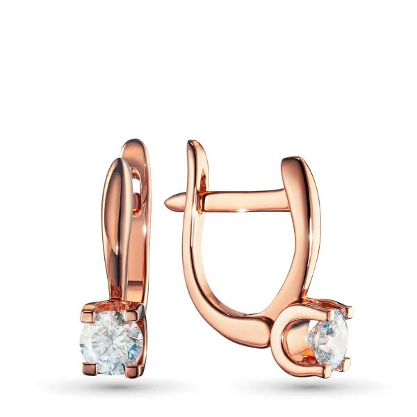 Серьги из красного золота