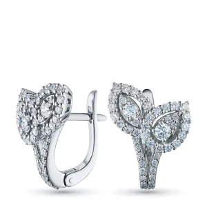Серьги из белого золота