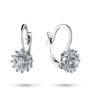 Серьги из белого золота