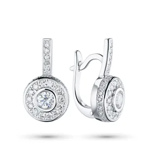 Серьги из белого золота