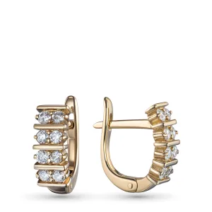 Серьги из желтого золота
