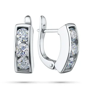 Серьги из белого золота