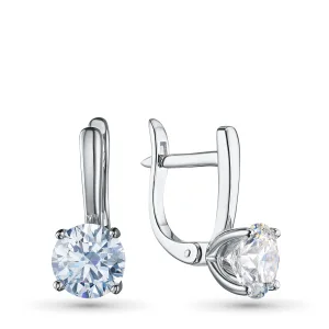 Серьги из белого золота