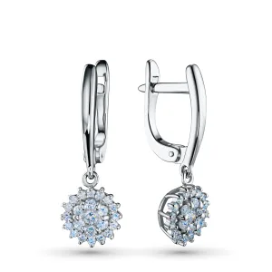 Серьги из белого золота