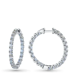 Серьги из белого золота