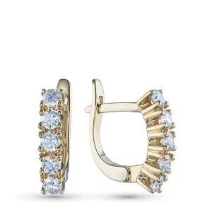 Серьги из желтого золота
