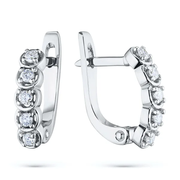 Серьги из белого золота