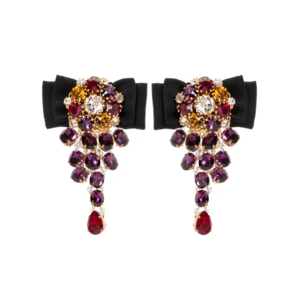 Серьги-клипсы с декором DOLCE & GABBANA