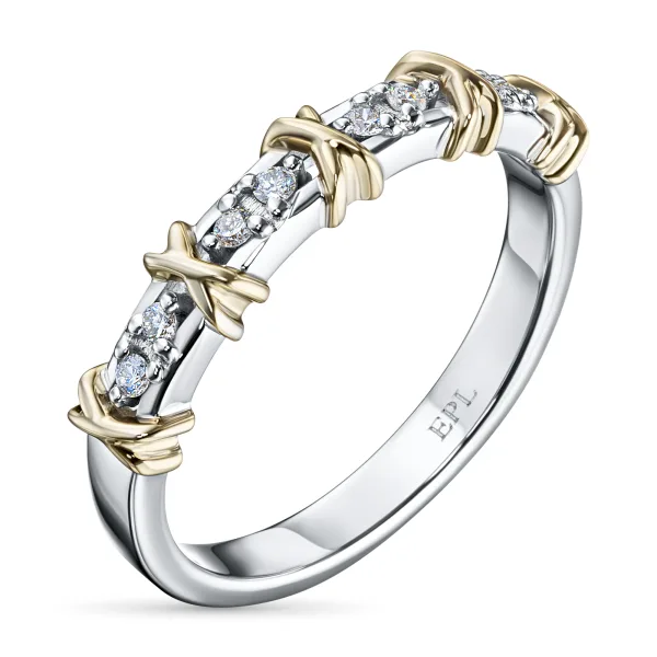 Кольцо из комбинированного золота