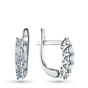 Серьги из белого золота