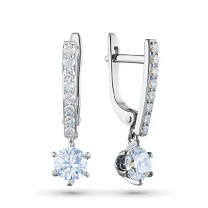 Серьги из белого золота