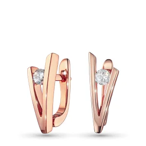 Серьги из красного золота