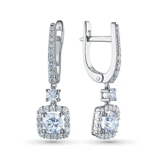 Серьги из белого золота