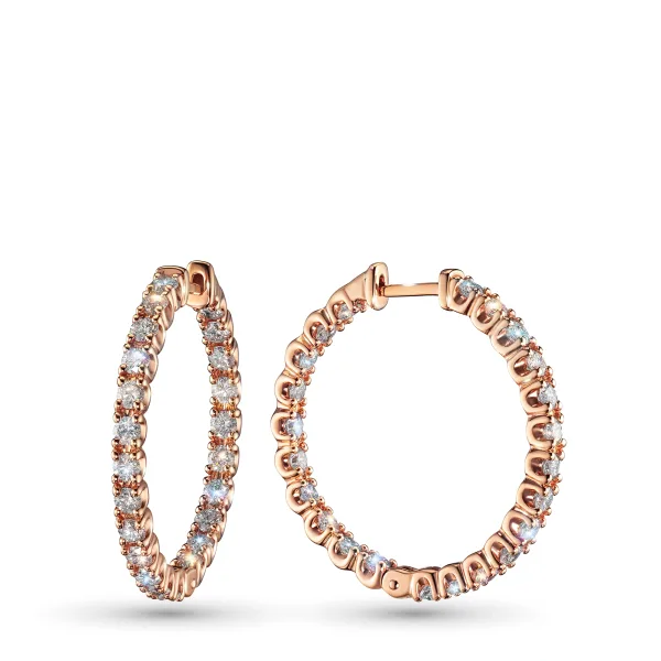 Серьги из красного золота