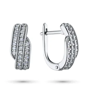 Серьги из белого золота