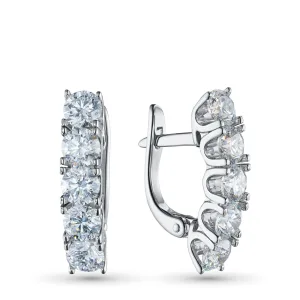 Серьги из белого золота
