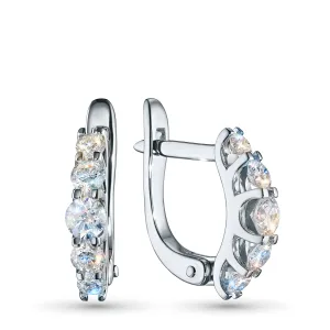 Серьги из белого золота