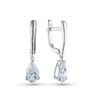 Серьги из белого золота