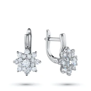 Серьги из белого золота